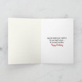 Alte Bibliothekskarte zum Geburtstag Karte (Innenseite)