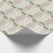 Alte Bibliothekskarten für 2025 Weihnachten Geschenkpapier (Ecke)