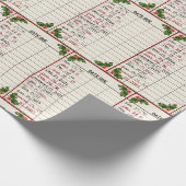 Alte Bibliothekskarten für 2025 Weihnachten Geschenkpapier (Ecke)