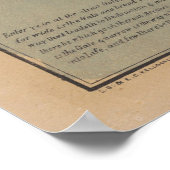 Alte biblische Karte des Heiligen Geistes (1847) Poster (Ecke)