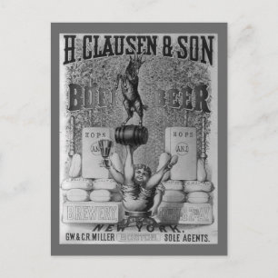 Alte Bierwerbung Postkarte