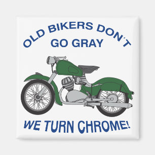 Alte Biker Magnet