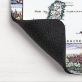 alte Bildkarte kursiv Mousepad (Ecke)