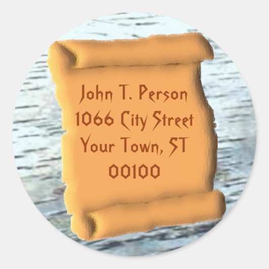 Alte Bildlaufleiste Runder Aufkleber (Vorderseite)