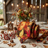 Alte Blätter Herbstfarben Krawatte