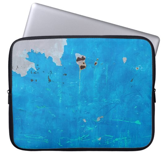 Alte blaue Türen rostige Textur Hintergrund.abstr Laptopschutzhülle (Vorderseite)