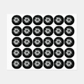 Alte Blume Etiketten (Blatt)