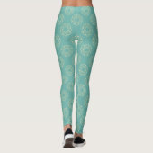 alte Blume Leggings (Rückseite)