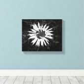 Alte Blume Leinwanddruck (Insitu (Holzboden))