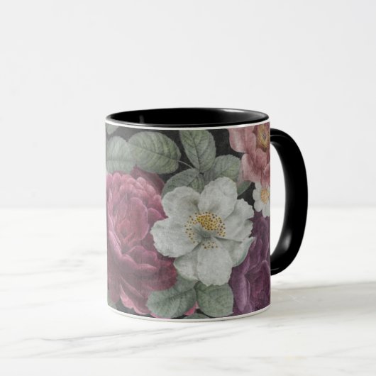 Alte Blume Tasse (VorderseiteRechts)