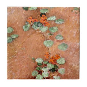 alte Blumen G. Caillebotte Kapuzinerkresse Fliese
