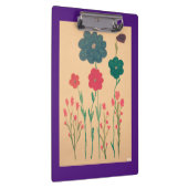 Alte Blumennostalgie Klemmbrett (Rechts)