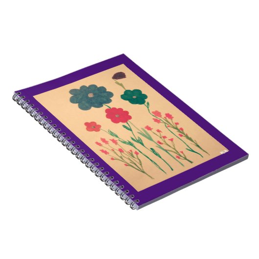 Alte Blumennostalgie Notizblock (Rechte Seite)