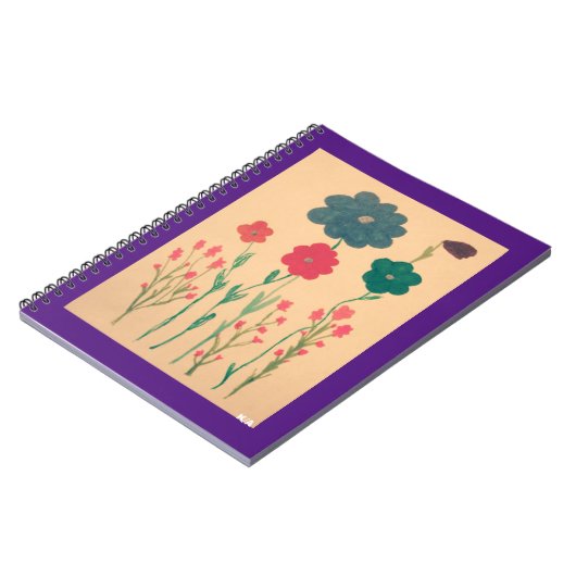 Alte Blumennostalgie Notizblock (Linke Seite)