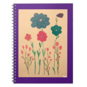 Alte Blumennostalgie Notizblock (Vorderseite)