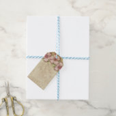 Alte Blumentapete Geschenkanhänger (Mit Garn)