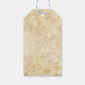 Alte Blumentapete Geschenkanhänger (Rückseite)