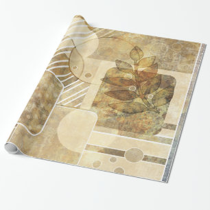 Alte Blumentapete Geschenkpapier