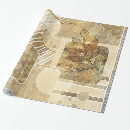 Alte Blumentapete Geschenkpapier (Ungerollt)