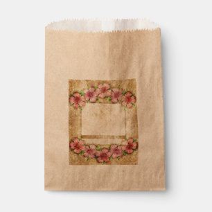 Alte Blumentapete Geschenktütchen