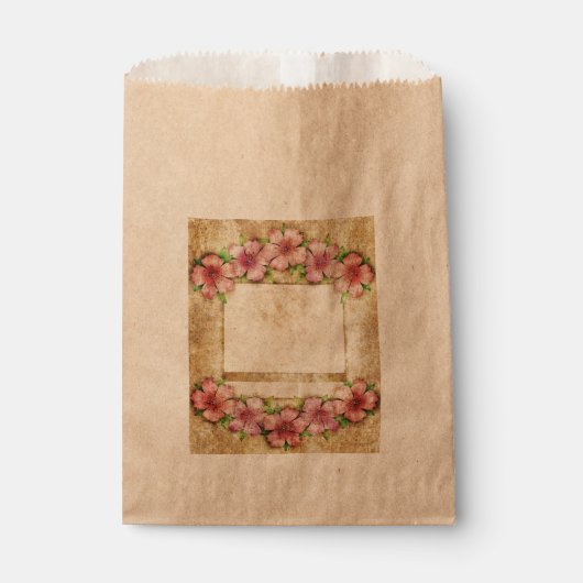 Alte Blumentapete Geschenktütchen (Vorderseite)
