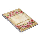 Alte Blumentapete Notizblock (Rechte Seite)