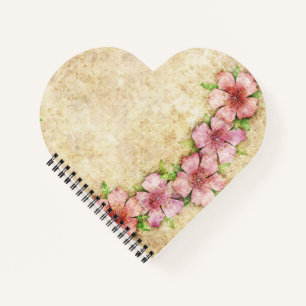 Alte Blumentapete Notizblock