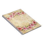 Alte Blumentapete Notizblock (Rechte Seite)