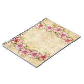 Alte Blumentapete Notizblock (Linke Seite)