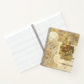 Alte Blumentapete Notizblock (Innenseite)