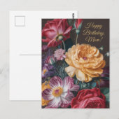 Alte Blumenvasen für Mama Postkarte (Vorne/Hinten)