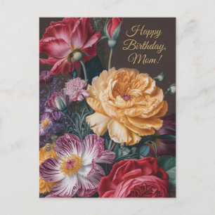Alte Blumenvasen für Mama Postkarte
