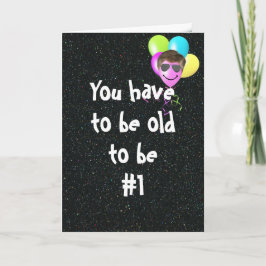 Alte Bollons mit Sonnenbrille Karte