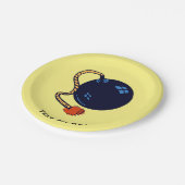 ALTE BOMBE PAPPTELLER (Schrägansicht)