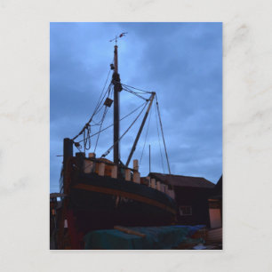 Alte Boote an Land bei Southwold Postkarte