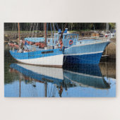 Alte Boote im Hafen von Douarnenez Puzzle (Horizontal)