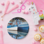 Alte Boote in Douarnenez Pappteller (Party)