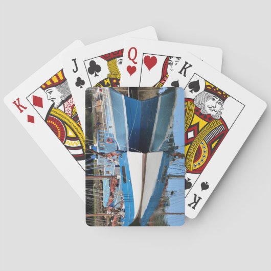 Alte Boote in Douarnenez Spielkarten (Rückseite)