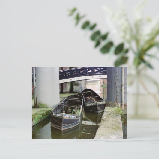 Alte Boote Postkarte (Stehend Vorderseite)