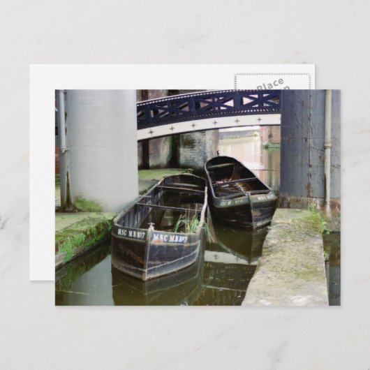 Alte Boote Postkarte (Vorne/Hinten)