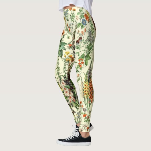 Alte botanische Illustration Leggings (Links)