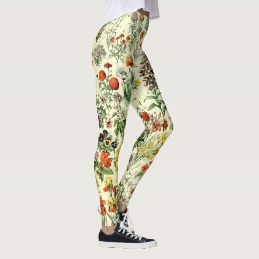 Alte botanische Illustration Leggings (Rechts)