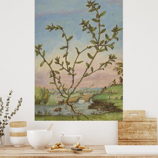 Alte botanische Kunst Poster (Küche)