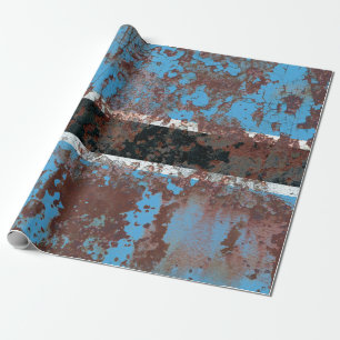 Alte Botswana-Grunge Hintergrund flagabstrakt, alt Geschenkpapier