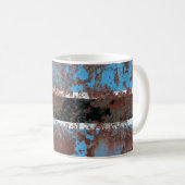 Alte Botswana-Grunge Hintergrund flagabstrakt, alt Kaffeetasse (VorderseiteRechts)
