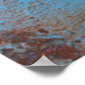 Alte Botswana-Grunge Hintergrund flagabstrakt, alt Poster (Ecke)
