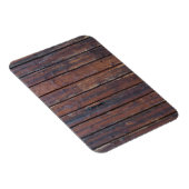 Alte braune Holztüren mit schwarzem Eisen unterstü Magnet (Rechte Seite)