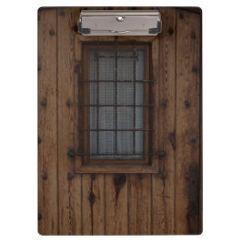 Alte braune Knotty Holztür Klemmbrett