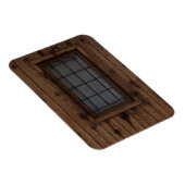 Alte braune Knotty Holztür Magnet (Rechte Seite)