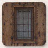 Alte braune Knotty Holztür Untersetzer (Vorderseite)